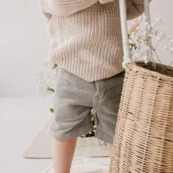 Jamie Kay Dusted Olive Jude Cord Shorts