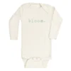 Tenth + Pine Bodysuits Bloom Sage + Natural Organic Long Sleeve Onesie