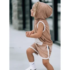 Little Bipsy Tops Cinnamon Terry Sleeveless Tank Hoodie