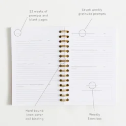 Promptly Journals Cashew Leatherette Gratitude Journal Paper Goods