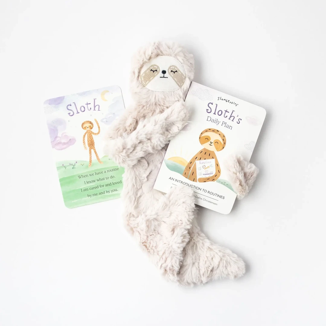 Slumberkins Hazel Sloth Snuggler Book Bundle - Routines Collection 3 Slumberkins Hazel Sloth Snuggler Book Bundle - Routines Collection