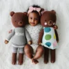 Cuddle And Kind Oliver The Bear Knit Handcrafted Regular Doll Dolls + Plushies