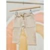 Evelina Apparel Beige Waffle Sweatpants
