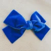 Bows For Show Headwear Navy Blue Hair Bow Clip