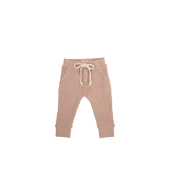 Jamie Kay Dusky Rose Organic Cotton Waffle Oliver Pants