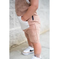 Little Bipsy Cinnamon Terry Cloth Romper