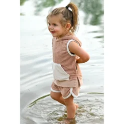 Little Bipsy Bottoms Cinnamon Terry Track Shorts