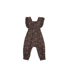 Jamie Kay Peony Floral Organic Cotton Pincord Lucy Romper