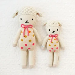 Cuddle And Kind Dolls + Plushies Lucy The Lamb Knit Handcrafted Little Doll