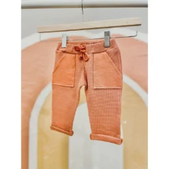 Evelina Apparel Bottoms Dusty Terracotta Waffle Sweatpants