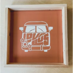 Emrose Mauve Love Bus Sign Decor