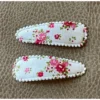 Minikane Red + Pink Dainty Floral Pig Tail Clips