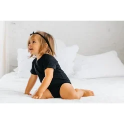 Little Bipsy Black Basic Bodysuit Onesie