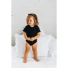 Little Bipsy Black Basic Bodysuit Onesie