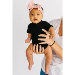 Little Bipsy Black Basic Bodysuit Onesie