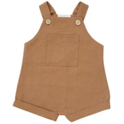 Mebie Baby Honey Linen Short Overalls