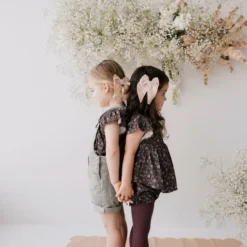 Jamie Kay Tops Peony Floral Organic Cotton Pincord Willow Top