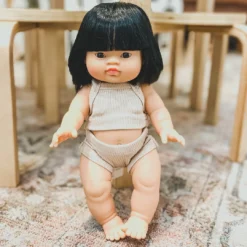 Beige Cream Tank + Bloomer Minikane Set