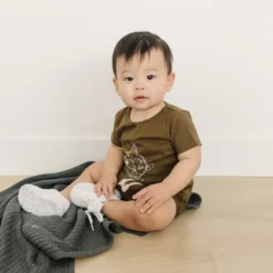 Mebie Baby Explore Olive Green Tee