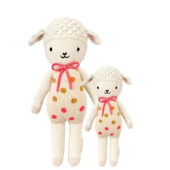 Cuddle And Kind Dolls + Plushies Lucy The Lamb Knit Handcrafted Little Doll