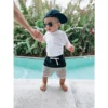 Little Bipsy Bottoms Monochrome Hybrid Swim + Walking Shorts