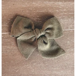 Mae + Skye Linen Moss Oversized Pinwheel Hair Clip Headwear