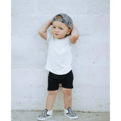 Little Bipsy Bottoms Black Ribbed Biker Shorts