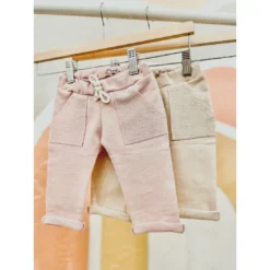 Evelina Apparel Blush French Terry Sweatpants Bottoms