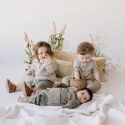 Jamie Kay Woodland Organic Cotton Waffle Knit Lincoln Romper