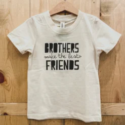 Morado Design Tops Brothers Make The Best Friends Natural Organic Tee