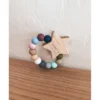 Bannor Toys Pebble Wooden Star Silicone Teether