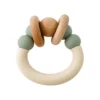 Pretty Please Teethers Eucalyptus Orbit Teething Ring Rattle Toy 2 Pretty Please Teethers Eucalyptus Orbit Teething Ring Rattle Toy