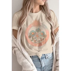 J+j Flowers In The Sun Cream Tee Graphic Tees