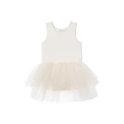 I Love Plum Pearl Ivory Tank Tutu Dress