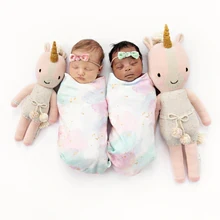 Cuddle And Kind Dolls + Plushies Ella The Unicorn Knit Handcrafted Regular Doll