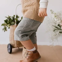 Jamie Kay Dusted Olive Jude Cord Shorts