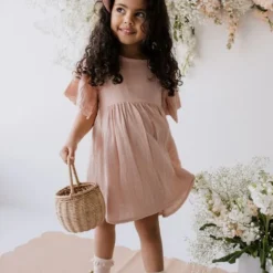 Jamie Kay Peach Whip Organic Cotton Muslin Chloe Dress Dresses