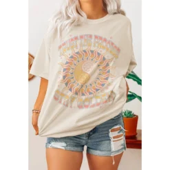 J+j Trust The Process Stay Golden Oversized Tee