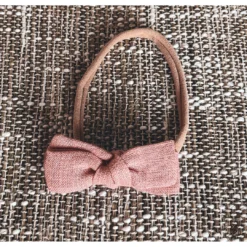 Mae + Skye Headwear Rose Clay Petite Bow Headband