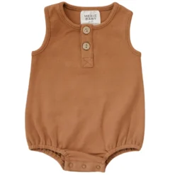 Mebie Baby Honey Organic Cotton Bubble Romper Overalls + Rompers