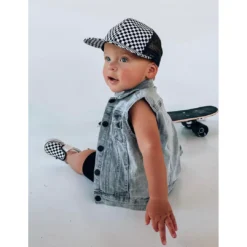 Little Bipsy Outerwear Grey Wash Denim Vest