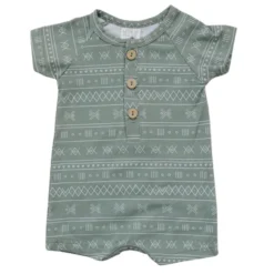Mebie Baby Overalls + Rompers Sage Alpine Short Romper