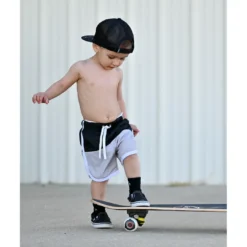 Little Bipsy Bottoms Monochrome Hybrid Swim + Walking Shorts