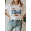 J+j Stay Cool White America Tee Graphic Tees
