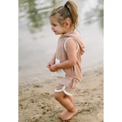 Little Bipsy Tops Cinnamon Terry Sleeveless Tank Hoodie