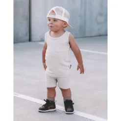 Play Dainty Sales Store 13 Little Bipsy Shell Ribbed Pocket Tank Top Tee