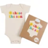 Morado Design Chase The Sun Colorful Onesie 1 Morado Design Chase The Sun Colorful Onesie