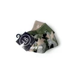 Little Bipsy Camo Mix 3 Pack Socks Footwear