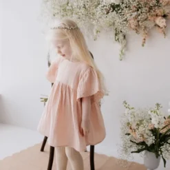 Jamie Kay Peach Whip Organic Cotton Muslin Chloe Dress Dresses