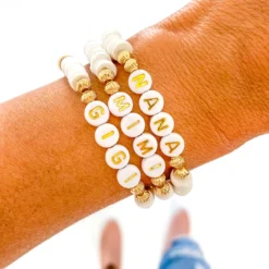 J+j Bracelets Gigi White Bracelet